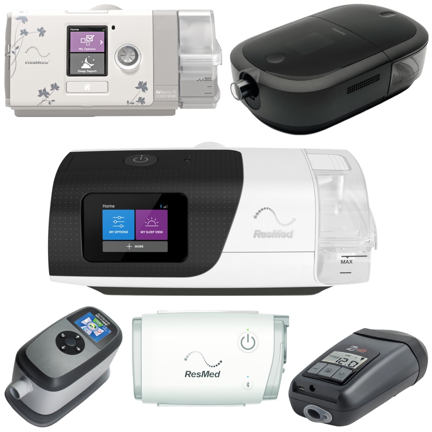 CPAP, APAP, and BiPAP machines available + PAP accessories