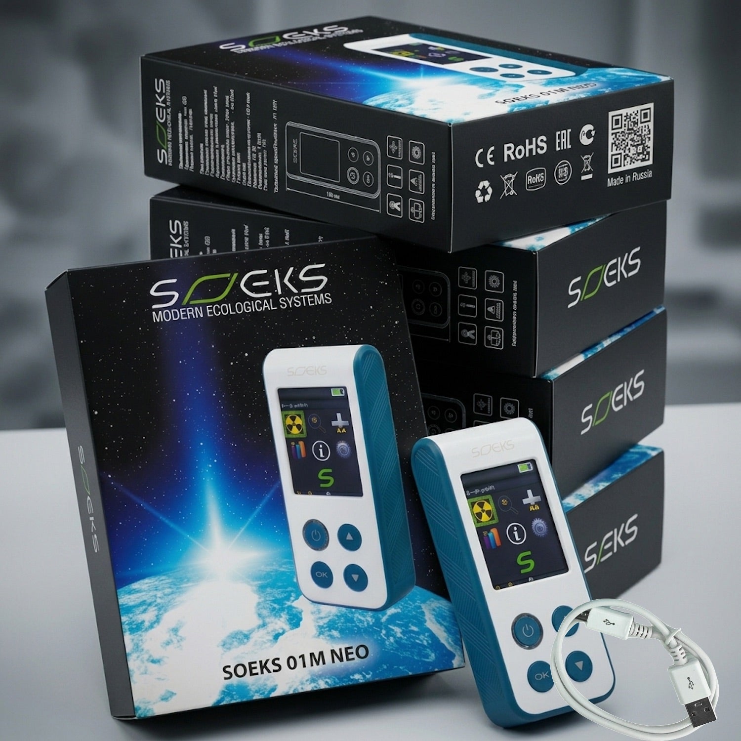 SOEKS 01M NEO Professional Radiation Dosimeter - boxes