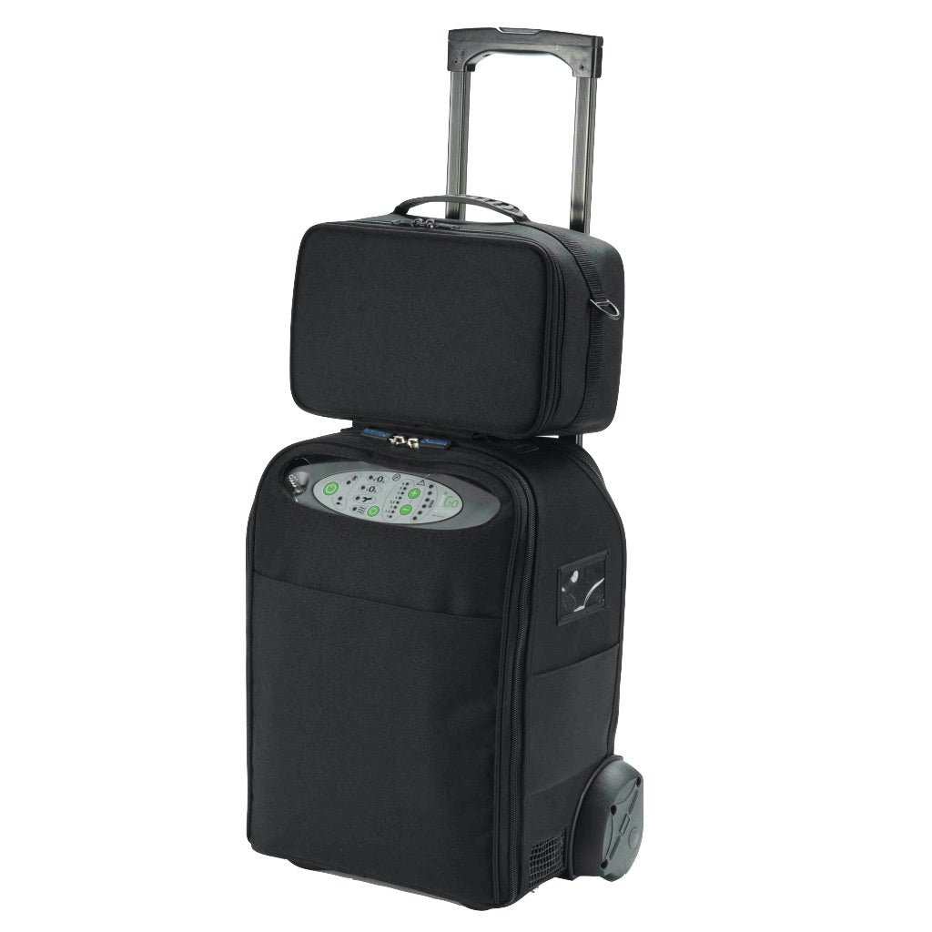 DeVilbiss iGo Portable Oxygen Concentrator with Deluxe Carry Bag and Battery Bag