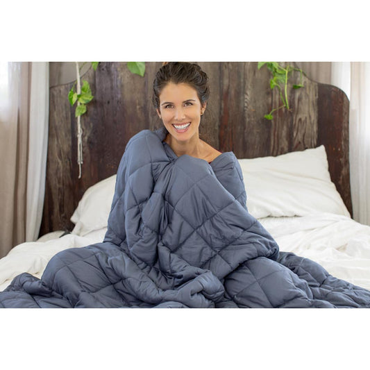 BEST IN REST Levata Weighted Blanket - Sitting in Bed