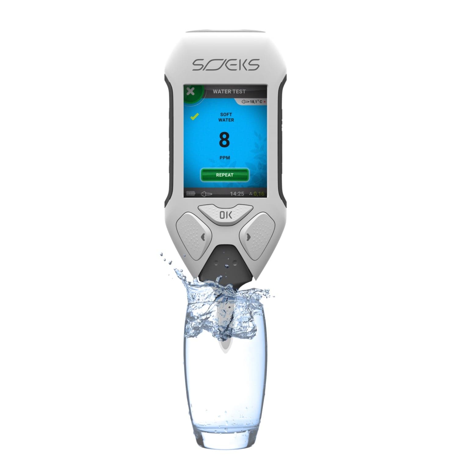 EcoVisor F4 - Determine the quality of Water in glass
