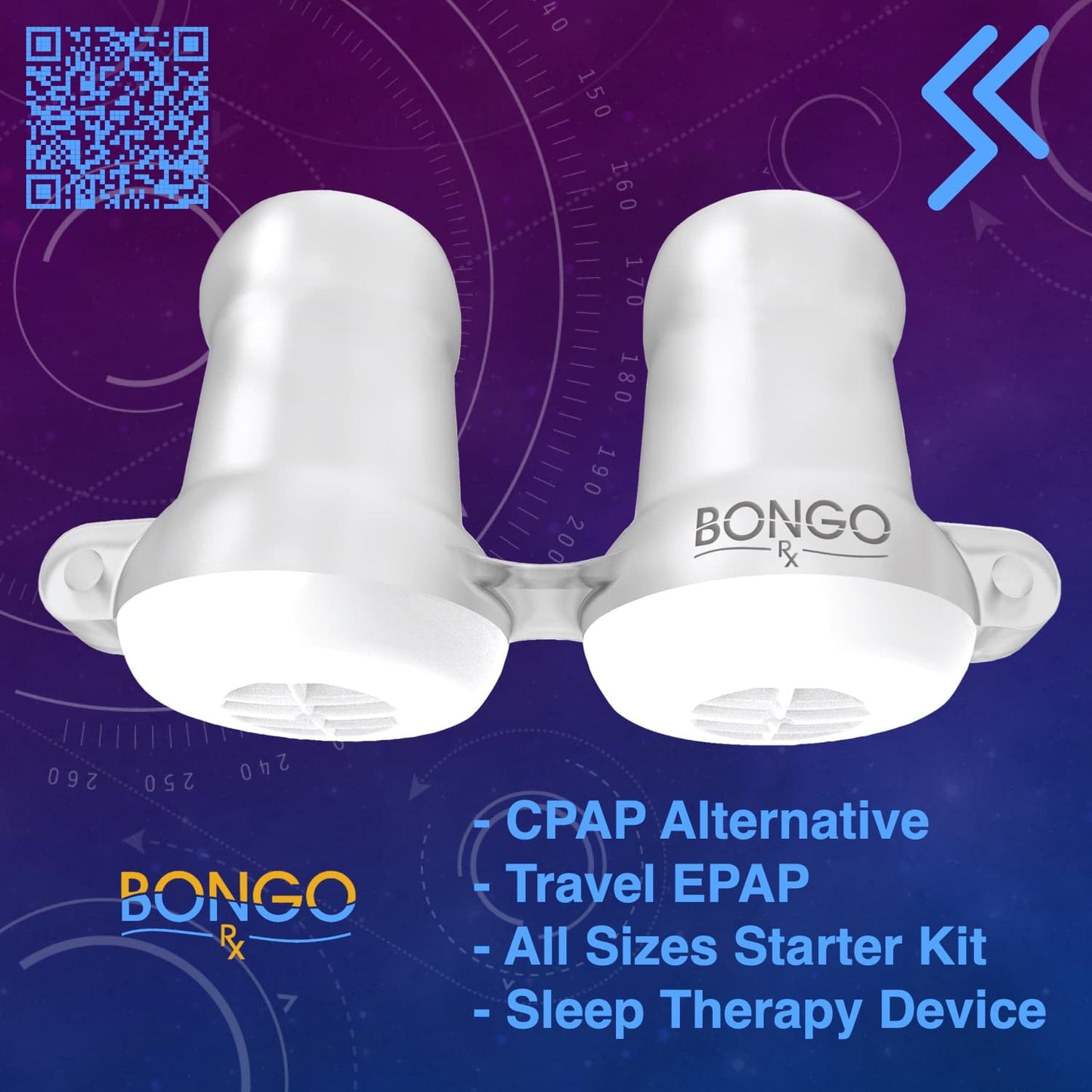 Bongo Rx - CPAP Alternative, Travel CPAP - All Sizes Starter Kit