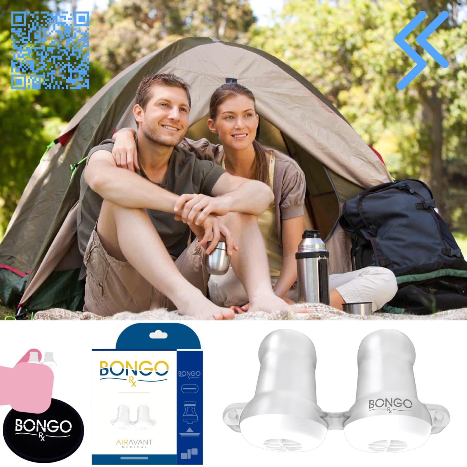 Bongo Rx - EPAP device on the camping