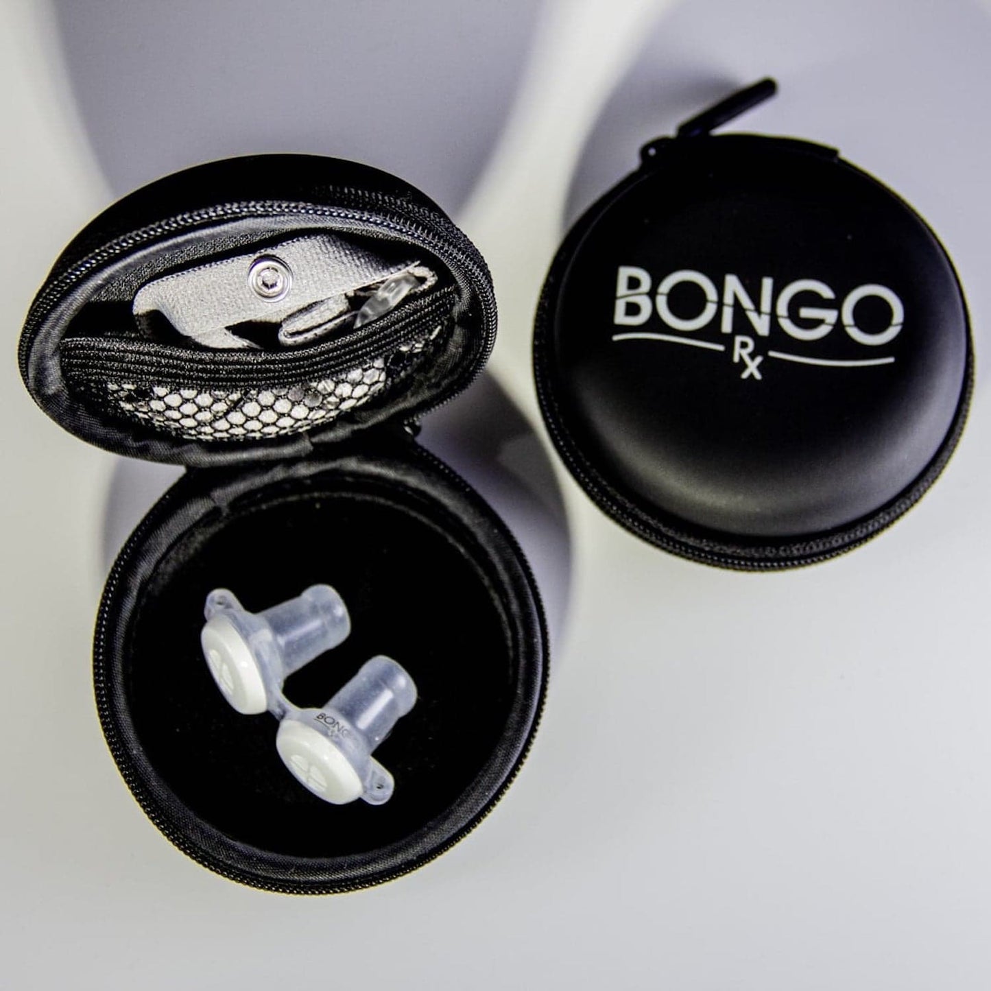 Bongo Rx - Sleep Therapy Device, travel case opened & closed